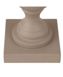 Lighting Supermarket Fengate Stone Effect Grey Table Lamp With Ivory Silk String Shade - thumbnail 4