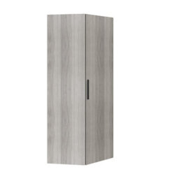 GoodHome Atomia Freestanding Matt Grey Oak Effect Particle Board Wardrobe (H)2250mm (W)1300mm (D)580mm - thumbnail 1