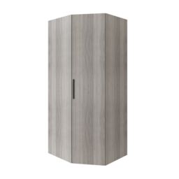GoodHome Atomia Freestanding Matt Grey Oak Effect Particle Board Wardrobe (H)2250mm (W)1300mm (D)580mm - thumbnail 2