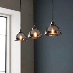 Luminosa Lighting Luminosa Caspa Bar Pendant Ceiling Lamp, Bright Nickel Plate, Mirrored Glass - thumbnail 2