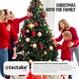 Tectake Christmas Tree - Artificial Christmas Tree With Injection-Moulded Needles And Bendable Branches - 180 Cm - Green - thumbnail 8