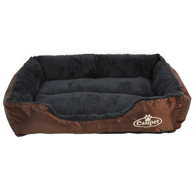 Actiaspet Faux Fur Pet Bed Brown/grey Medium - image 1