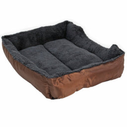 Actiaspet Faux Fur Pet Bed Brown/grey Medium - thumbnail 7