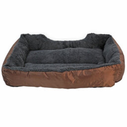 Actiaspet Faux Fur Pet Bed Brown/grey Medium - thumbnail 9
