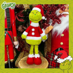 Grinch Standing Christmas Decoration Festive 46Cm X 18Cm Green X 1 - thumbnail 3