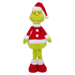 Grinch Standing Christmas Decoration Festive 46Cm X 18Cm Green X 1 - thumbnail 1