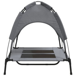 Walplus Dog Bed With Canopy Anthracite Oxford Fabric And Steel - thumbnail 5