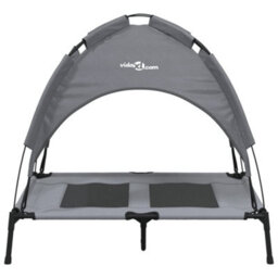 Walplus Dog Bed With Canopy Anthracite Oxford Fabric And Steel - thumbnail 4