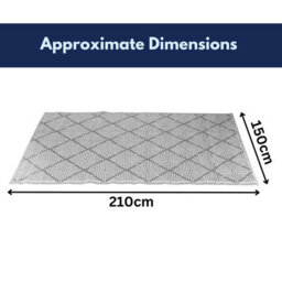 Marco Paul Grey Large Al Fresco Indoor Outdoor Patterned Rug - thumbnail 2