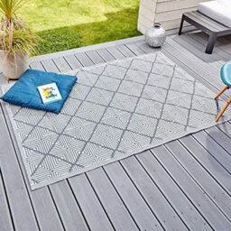 Marco Paul Grey Large Al Fresco Indoor Outdoor Patterned Rug - thumbnail 1