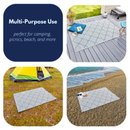 Marco Paul Grey Large Al Fresco Indoor Outdoor Patterned Rug - thumbnail 8