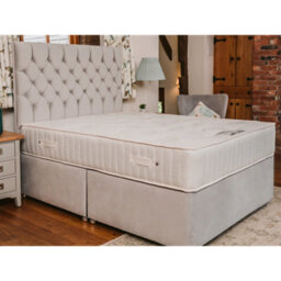 Divan Base Direct Opal Deluxe Orthopaedic Sprung Divan Bed Set 4Ft Small Double  - Plush Light Silver - thumbnail 5