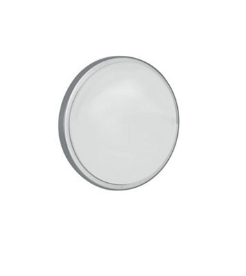 Luminosa Lighting Luminosa Ever Led Outdoor Flush With Sensor Silver, Ip65 2400Lm 4000K 30X7.8Cm