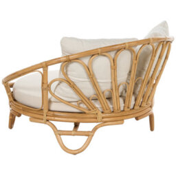 Beliani Garden Daybed Rossano Rattan Natural - thumbnail 6