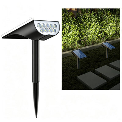 Amorly 1 Pack Solar Lights Outdoor Waterproof Ip65,landscape Lighting For Garden Yard Pathway Decor, Outdoor Decor, Cool White - image 1