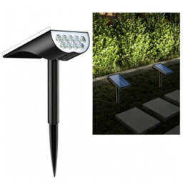 Amorly 1 Pack Solar Lights Outdoor Waterproof Ip65,landscape Lighting For Garden Yard Pathway Decor, Outdoor Decor, Cool White - thumbnail 1