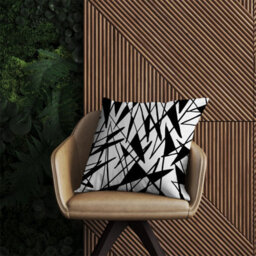 Warren Reed Designer Brush Abstract Pattern Outdoor Cushion 45Cm X 45Cm - thumbnail 2