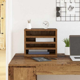 Walplus Desk Organiser Old Wood 36 X 26 X 29.5 Cm Engineered Wood - thumbnail 1