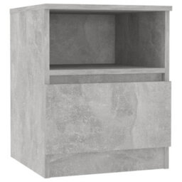 Berkfield Bed Cabinets 2 Pcs Concrete Grey 40X40X50 Cm Engineered Wood - thumbnail 3