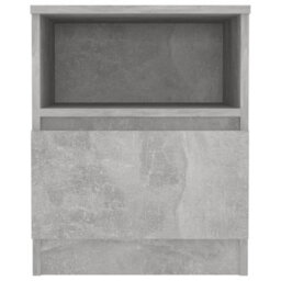 Berkfield Bed Cabinets 2 Pcs Concrete Grey 40X40X50 Cm Engineered Wood - thumbnail 4