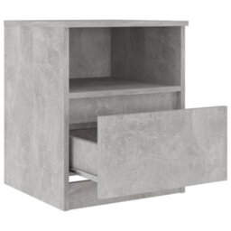 Berkfield Bed Cabinets 2 Pcs Concrete Grey 40X40X50 Cm Engineered Wood - thumbnail 6