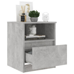 Berkfield Bed Cabinets 2 Pcs Concrete Grey 40X40X50 Cm Engineered Wood - thumbnail 7