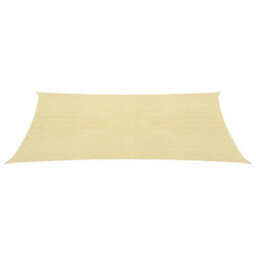 Berkfield Sunshade Sail 160 G/m2 Beige 4.5X4.5 M Hdpe - thumbnail 2
