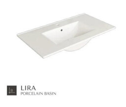 Banyetti Kameo 800mm Wall Hung 1 Drawer Vanity Unit With Basin - Matt White - thumbnail 4
