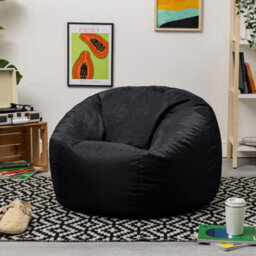 icon Adult Classic Beanbag Outdoor Waterproof Bean Bags Ready Filled - Black - thumbnail 6