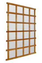 Mirroroutlet The Trellis Garden Scandinavian Spruce Wood Wall Fence Or Leaner Mirror 180Cm X 119.5Cm - thumbnail 3
