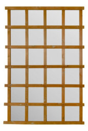 Mirroroutlet The Trellis Garden Scandinavian Spruce Wood Wall Fence Or Leaner Mirror 180Cm X 119.5Cm - thumbnail 2