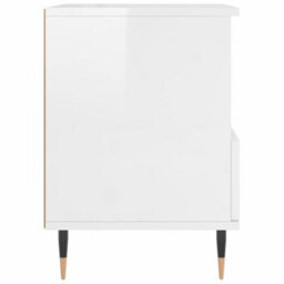 Berkfield Bedside Cabinets 2 Pcs High Gloss White 40X35X50 Cm Engineered Wood - thumbnail 8