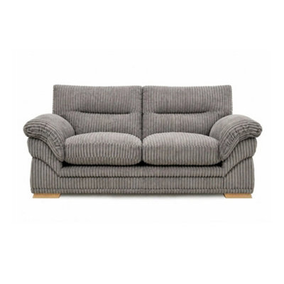 BlissFurniture Ltd Amalfi 2 Seater Claude Sofa Modern Plush Fabric In Grey - image 1