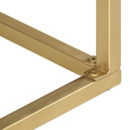 Vidaxl Console Table Black And Gold 90X30X75 Cm Solid Mango Wood - thumbnail 5