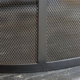 Classic Domed Fire Screen Spark Guard With Silver Circular Handle - thumbnail 6