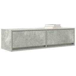 Berkfield Tv Cabinet Concrete Grey 100X31X25,5 Cm Engineered Wood - thumbnail 3