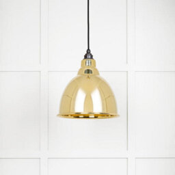 From the Anvil Smooth Brass Brindley Pendant Light - thumbnail 3