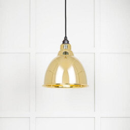 From the Anvil Smooth Brass Brindley Pendant Light - thumbnail 1