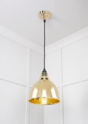From the Anvil Smooth Brass Brindley Pendant Light - thumbnail 4