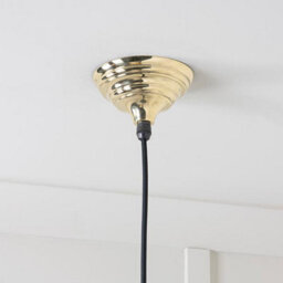 From the Anvil Smooth Brass Brindley Pendant Light - thumbnail 7