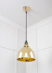 From the Anvil Smooth Brass Brindley Pendant Light - thumbnail 5