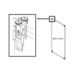A-Class Sliding Doors Set Of 5 Matt Dark Grey Sliding Wardrobe Door Kit In White Frame & Tracks, Opening Height (H) 225-226Cm & Width (W) 448-449Cm - thumbnail 6