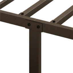 Yaheetech Bronze 150X200 Cm Vintage Iron Platform Bed With High Headboard And Footboard - thumbnail 8