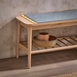 Sobuy Hfsr02-N, Shoe Bench Shoe Rack Hallway Bench Bed Bench Bed End With Hanging Bag,wood Veneer,w110Xd37Xh44.5 - thumbnail 4