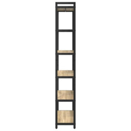Berkfield Bookcase Sonoma Oak 80 X 30 X 188 Cm Engineered Wood - thumbnail 6