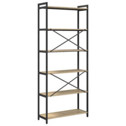 Berkfield Bookcase Sonoma Oak 80 X 30 X 188 Cm Engineered Wood - thumbnail 7