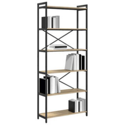 Berkfield Bookcase Sonoma Oak 80 X 30 X 188 Cm Engineered Wood - thumbnail 3