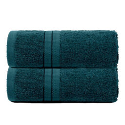 Ohs 2 Pack Of 100% Cotton Hand Towel, 50 X 80Cm - Dark Teal