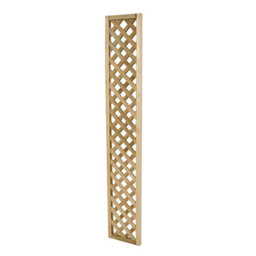 6Ft Pine Trellis Panel (W)30Cm X (H)183Cm