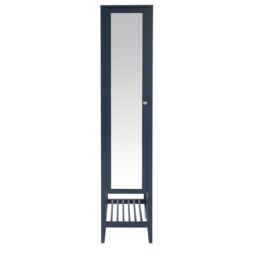GoodHome Perma Tall Satin Blue Single Freestanding Bathroom Cabinet (H)185Cm (W)40.2Cm - thumbnail 2